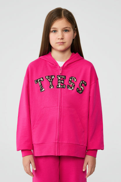 Girl Fusia Tracksuit Top