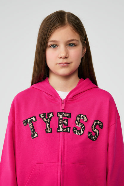 Girl Fusia Tracksuit Top