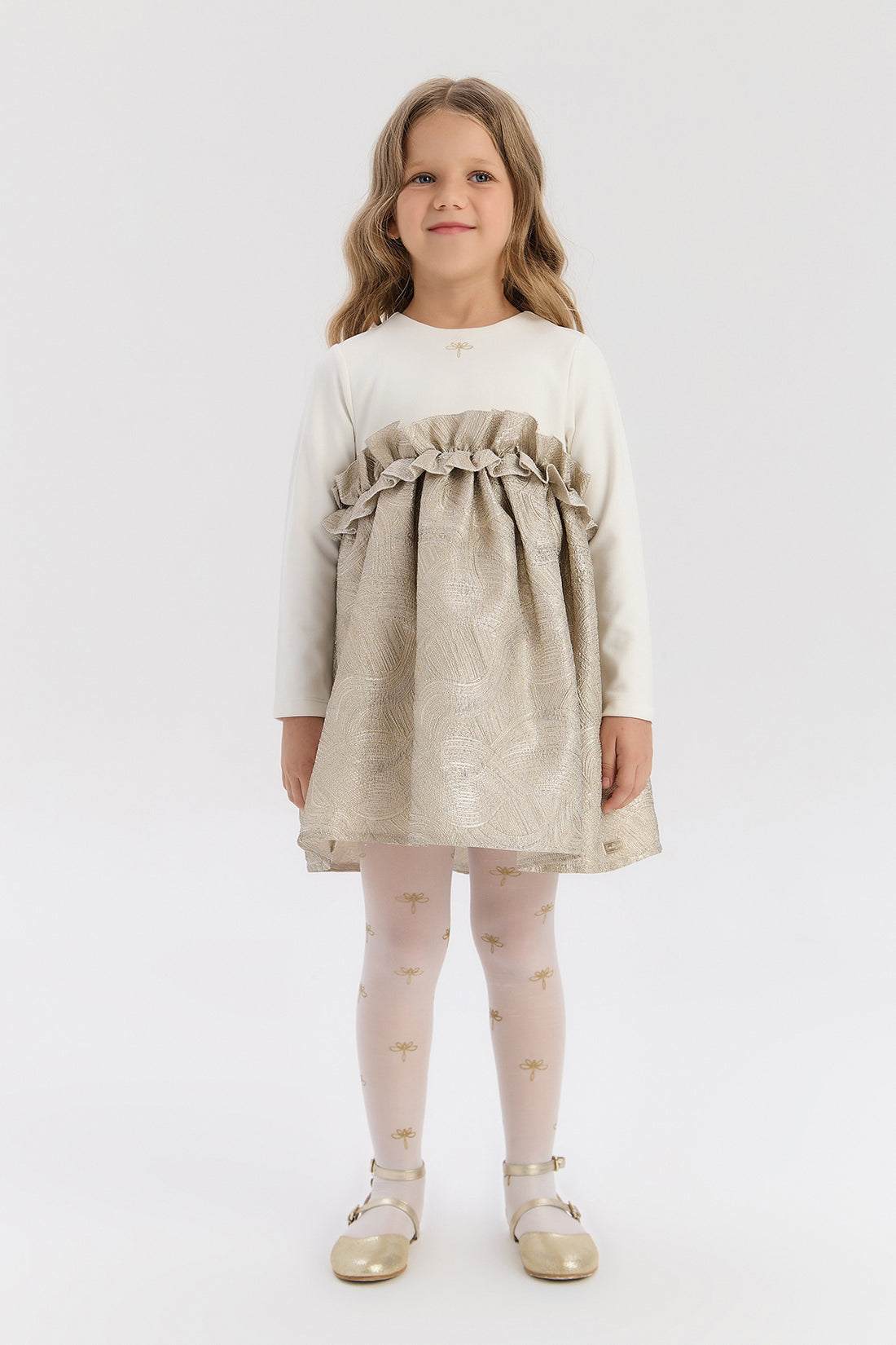 Girl Gold Dress