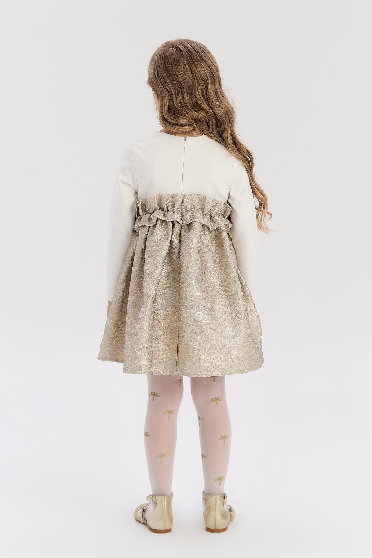 Girl Gold Dress