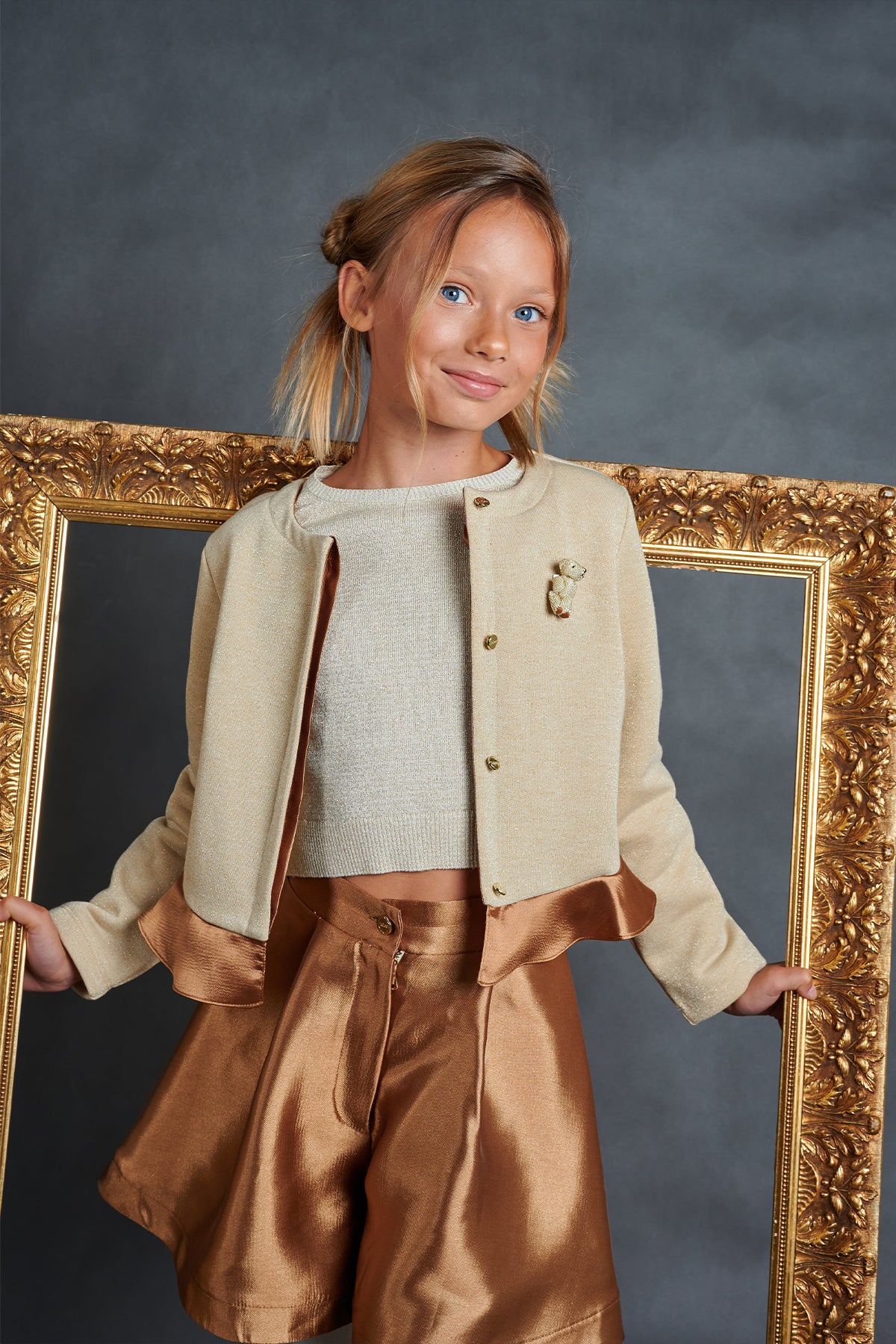 Girl Gold Jacket