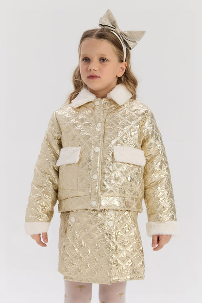 Girl Gold Jacket
