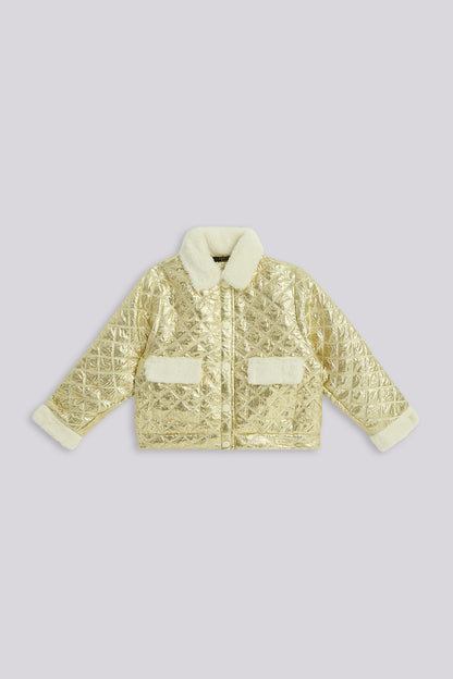 Girl Gold Jacket