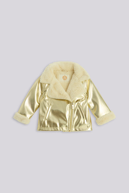 Girl Gold Jacket