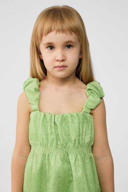 Girl Green Dress