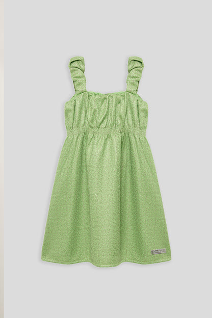 Girl Green Dress