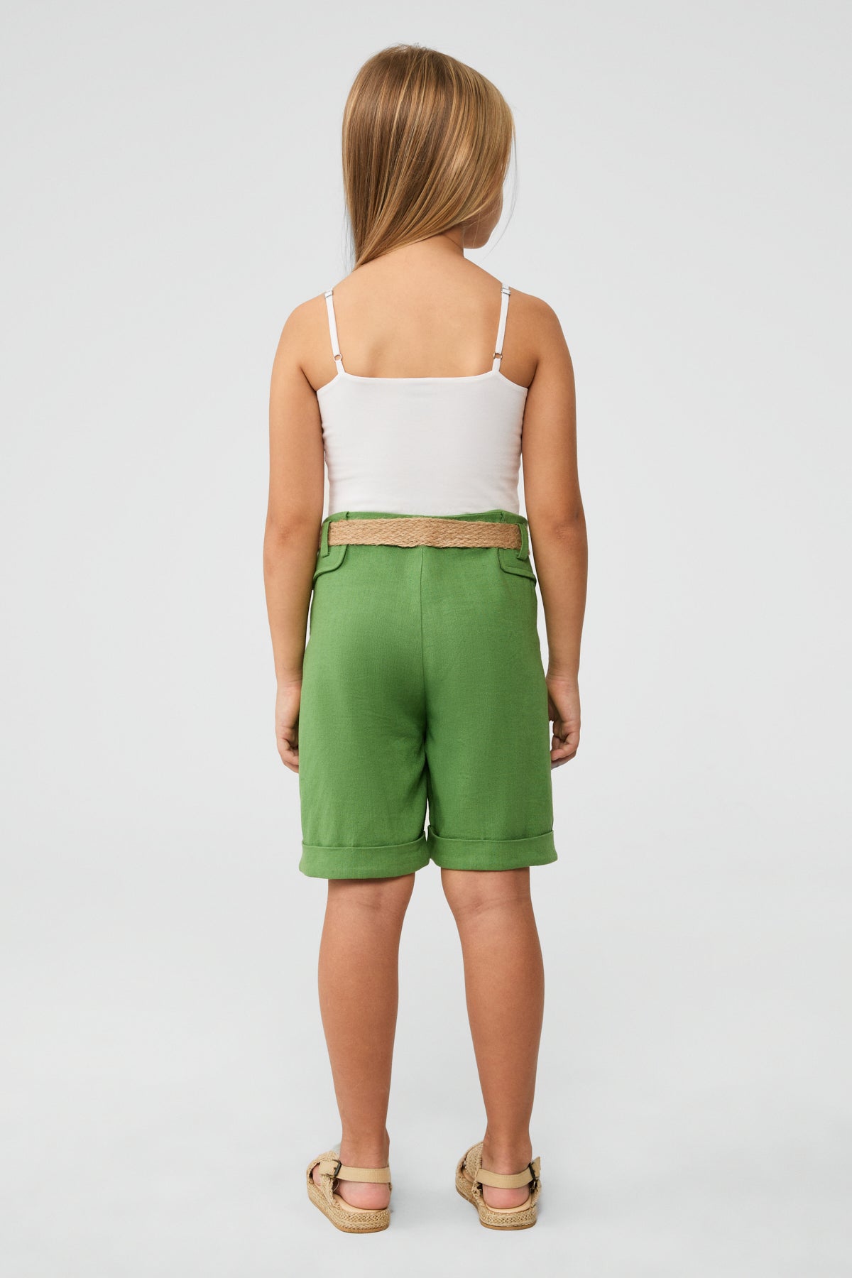Girl Green Shorts