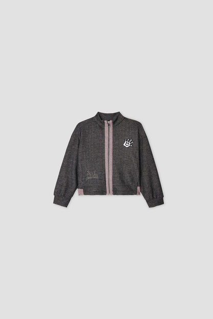Girl Grey Coat