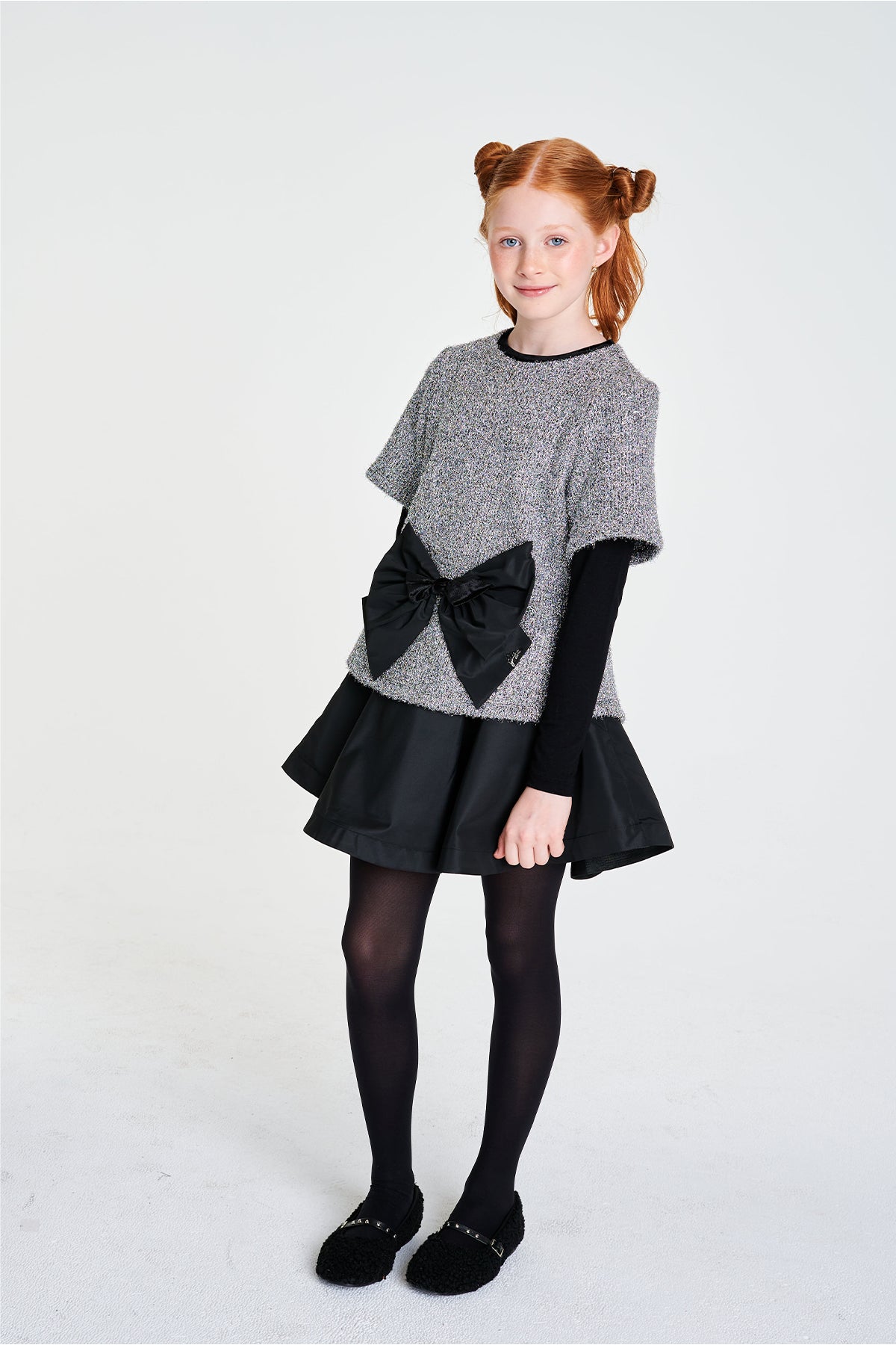 فستان رمادي للبنات