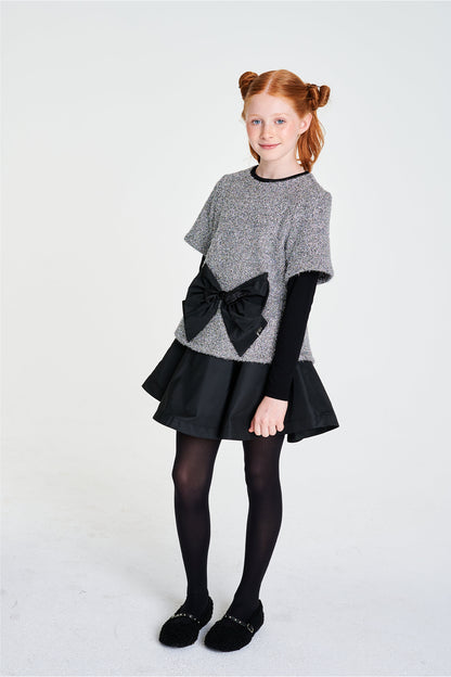 فستان رمادي للبنات