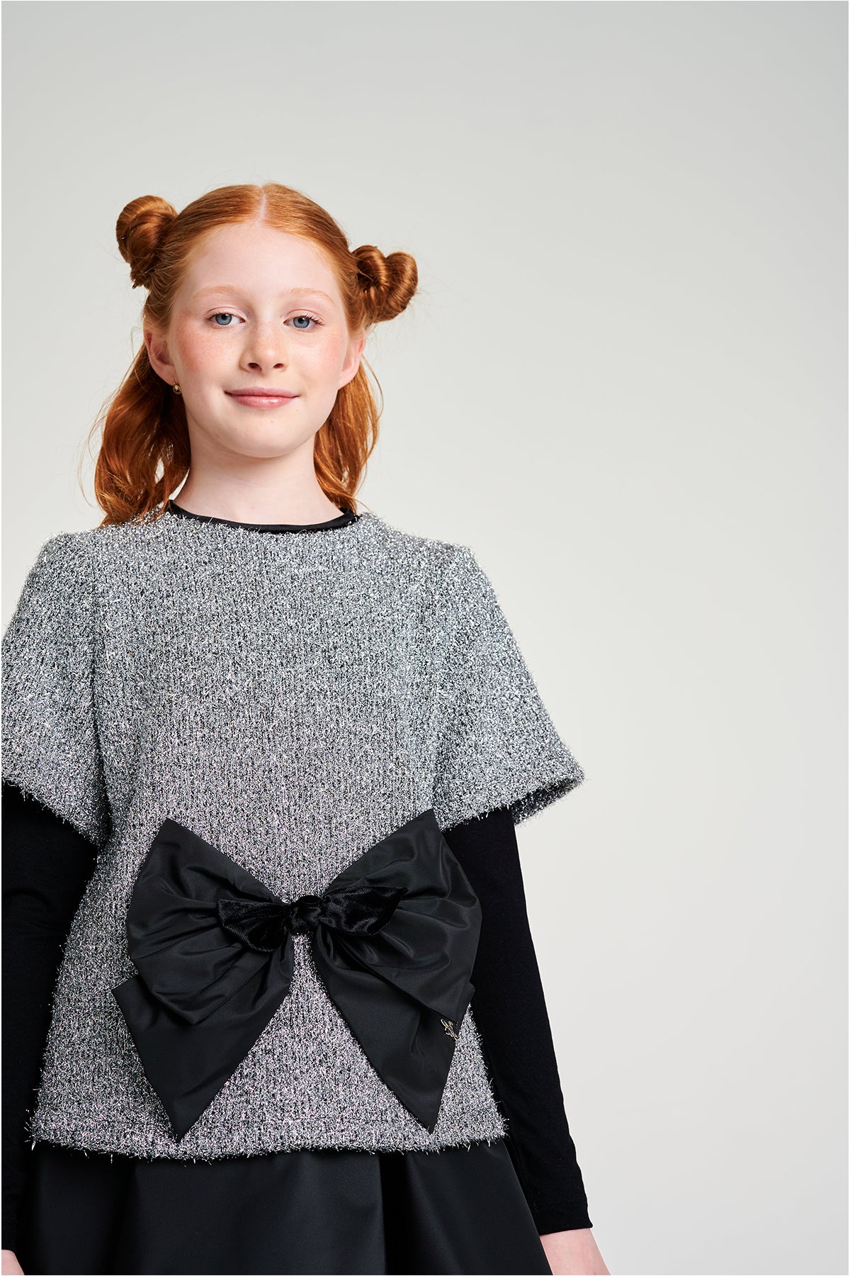 فستان رمادي للبنات