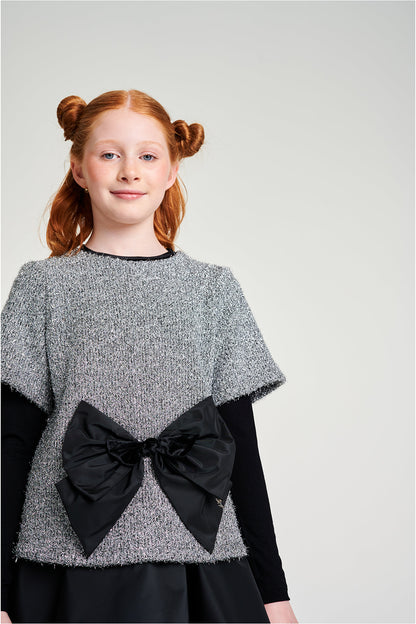 فستان رمادي للبنات