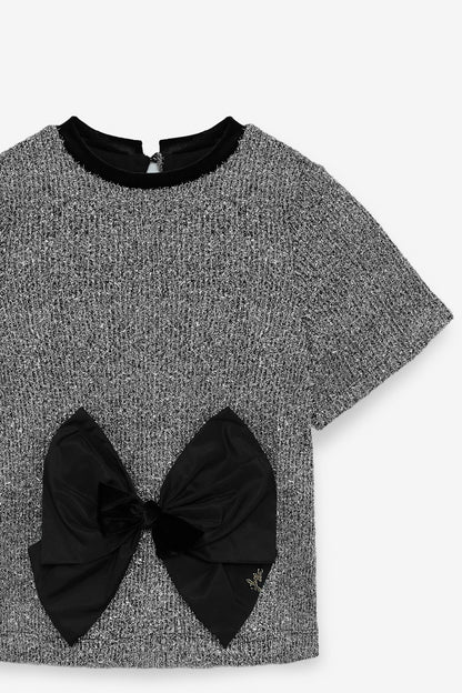 فستان رمادي للبنات