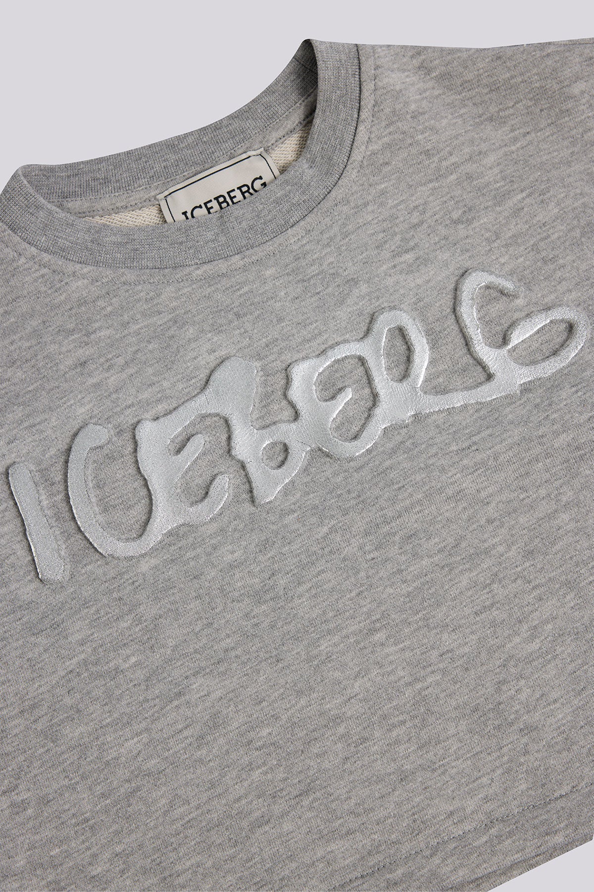 Girl Grey Melange Sweatshirt