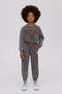 Girl Grey Melange Tracksuit Bottom