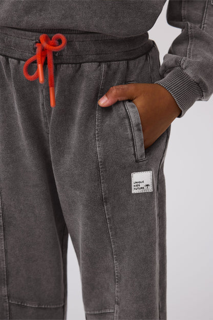 Girl Grey Melange Tracksuit Bottom