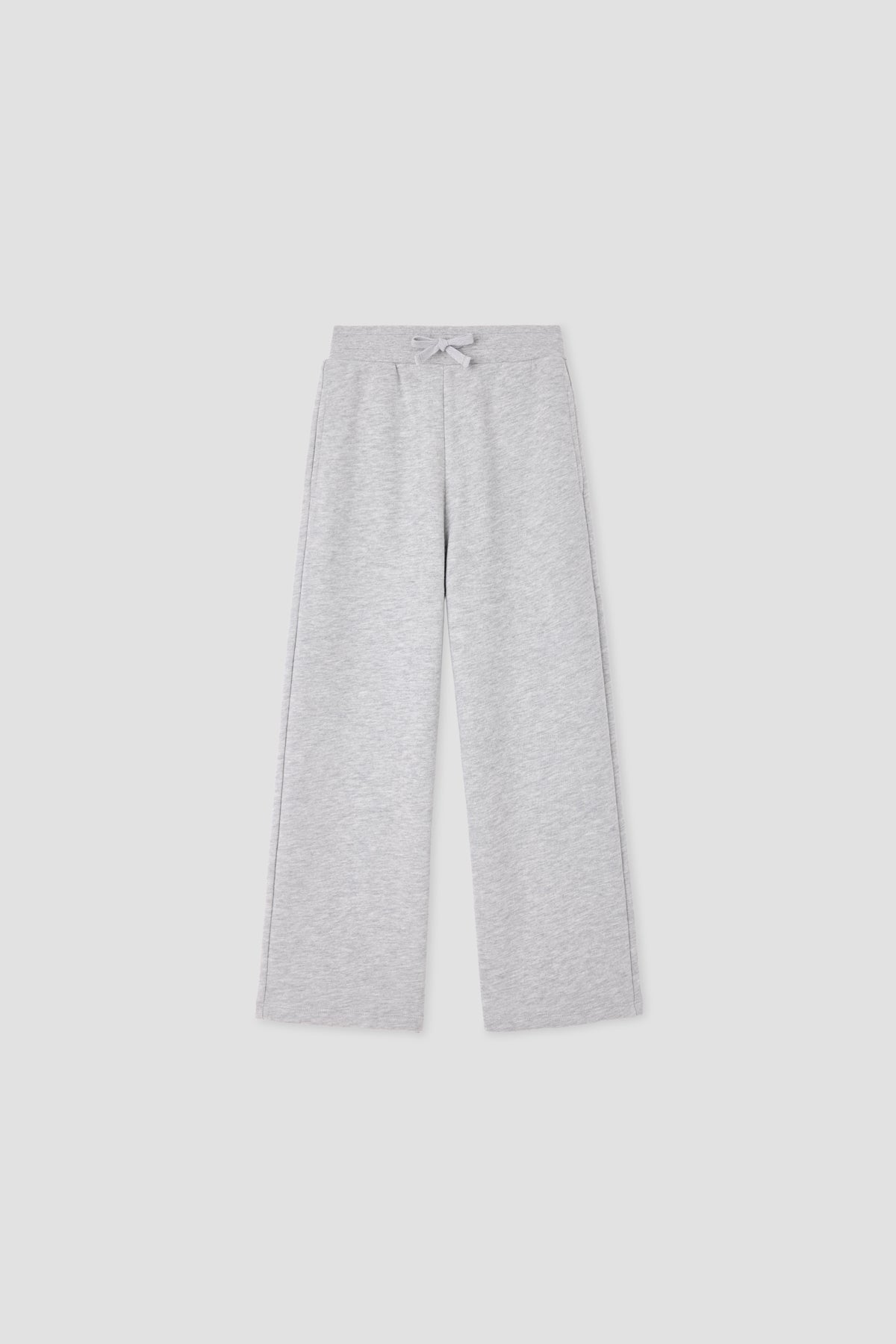 Girl Grey Melange Tracksuit Set