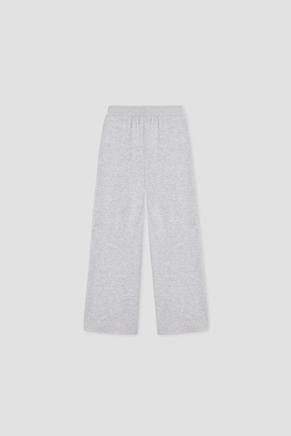 Girl Grey Melange Tracksuit Set