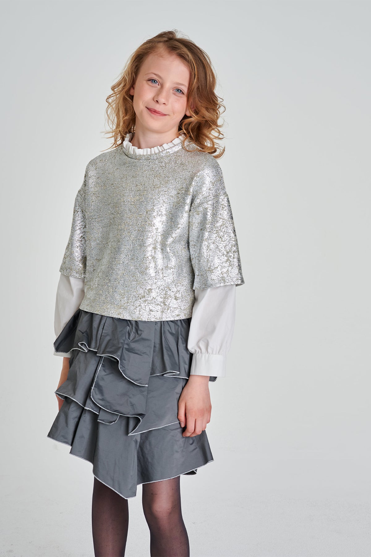 Girl Grey Skirt