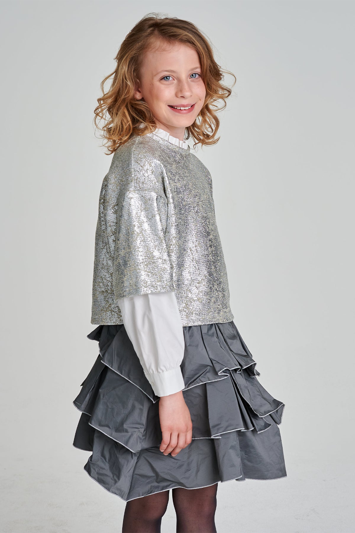 Girl Grey Skirt