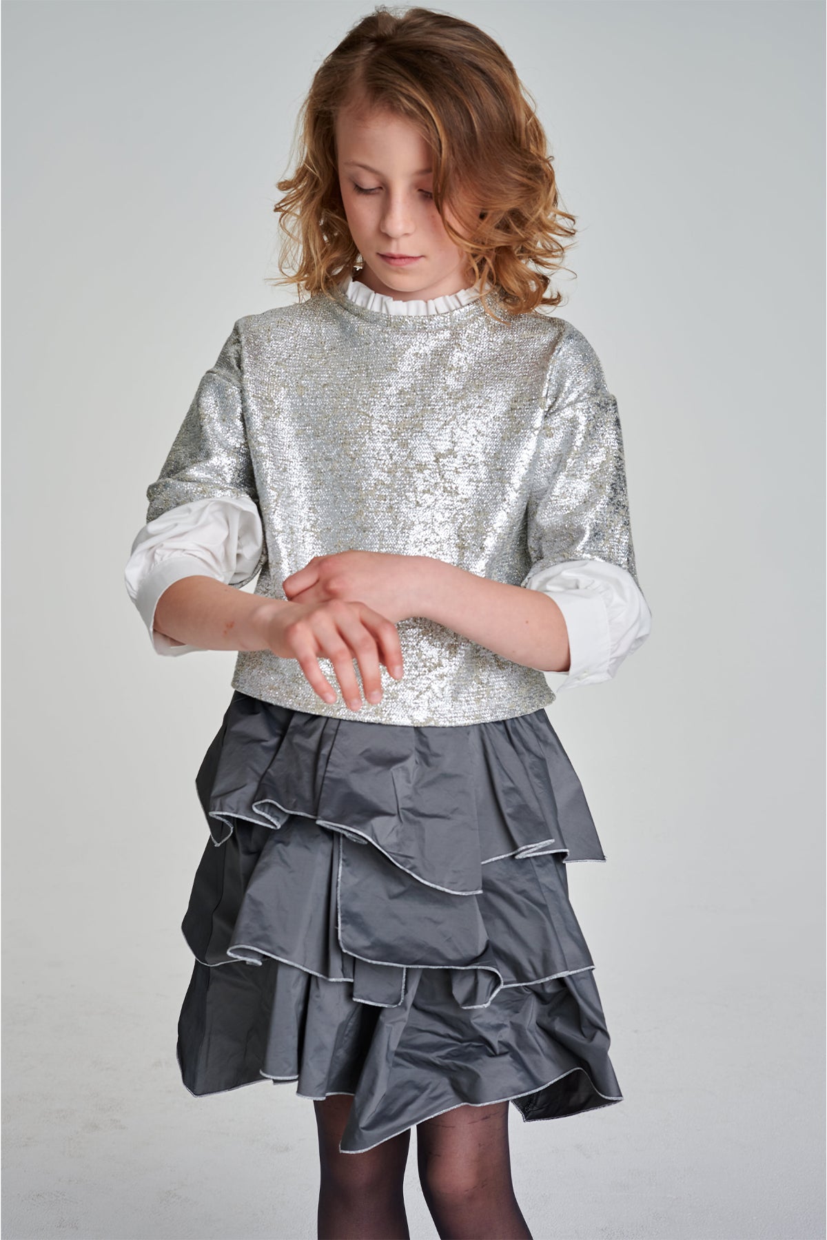 Girl Grey Skirt