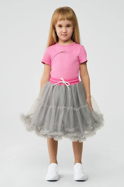 Girl Grey Skirt