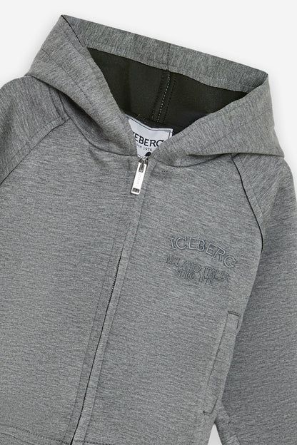 Girl Grey Tracksuit Top