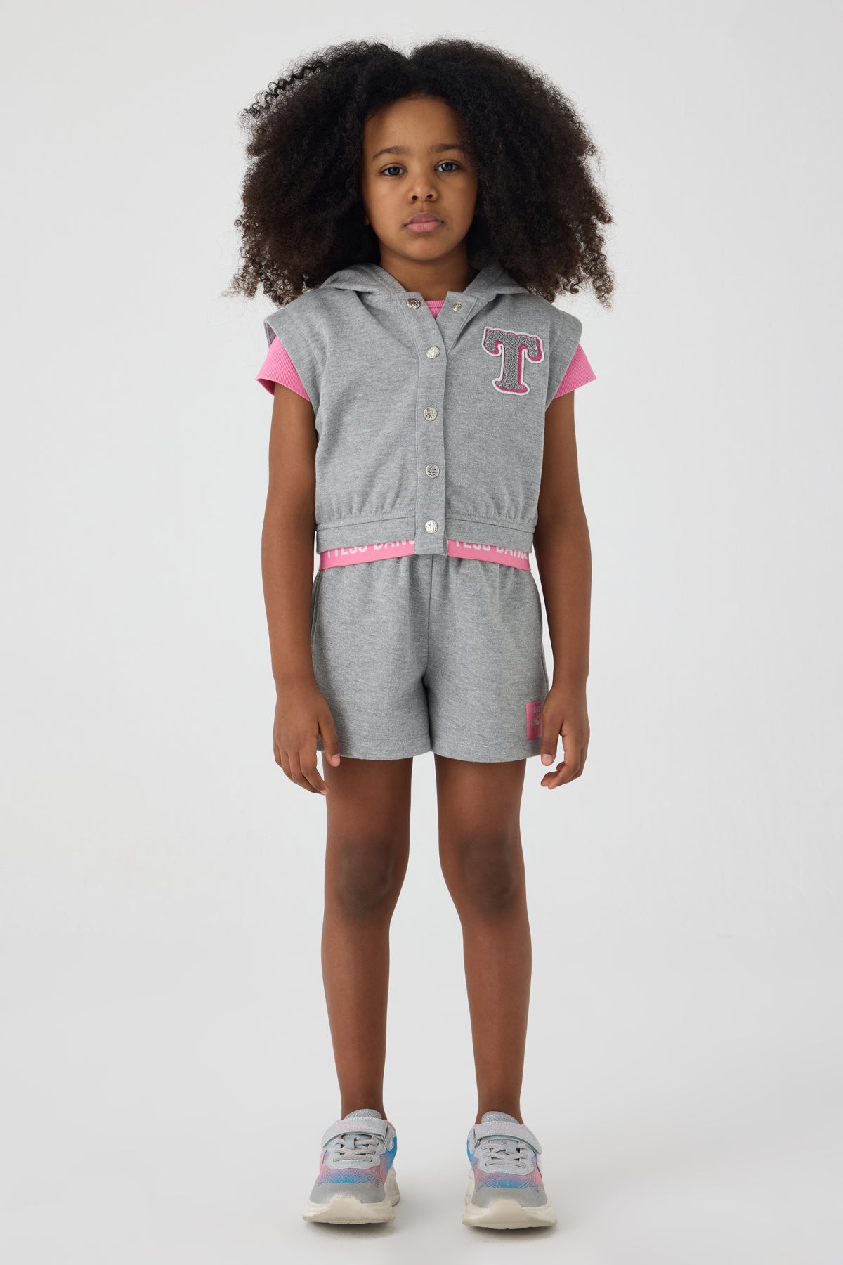 Girl Grey Tracksuit Top