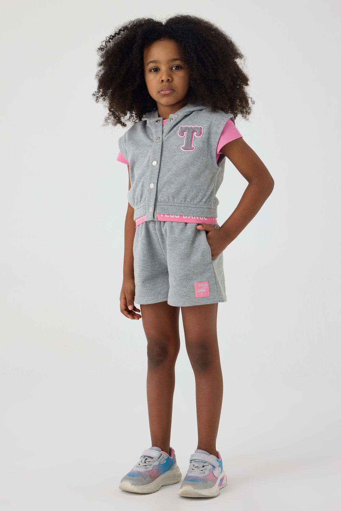 Girl Grey Tracksuit Top