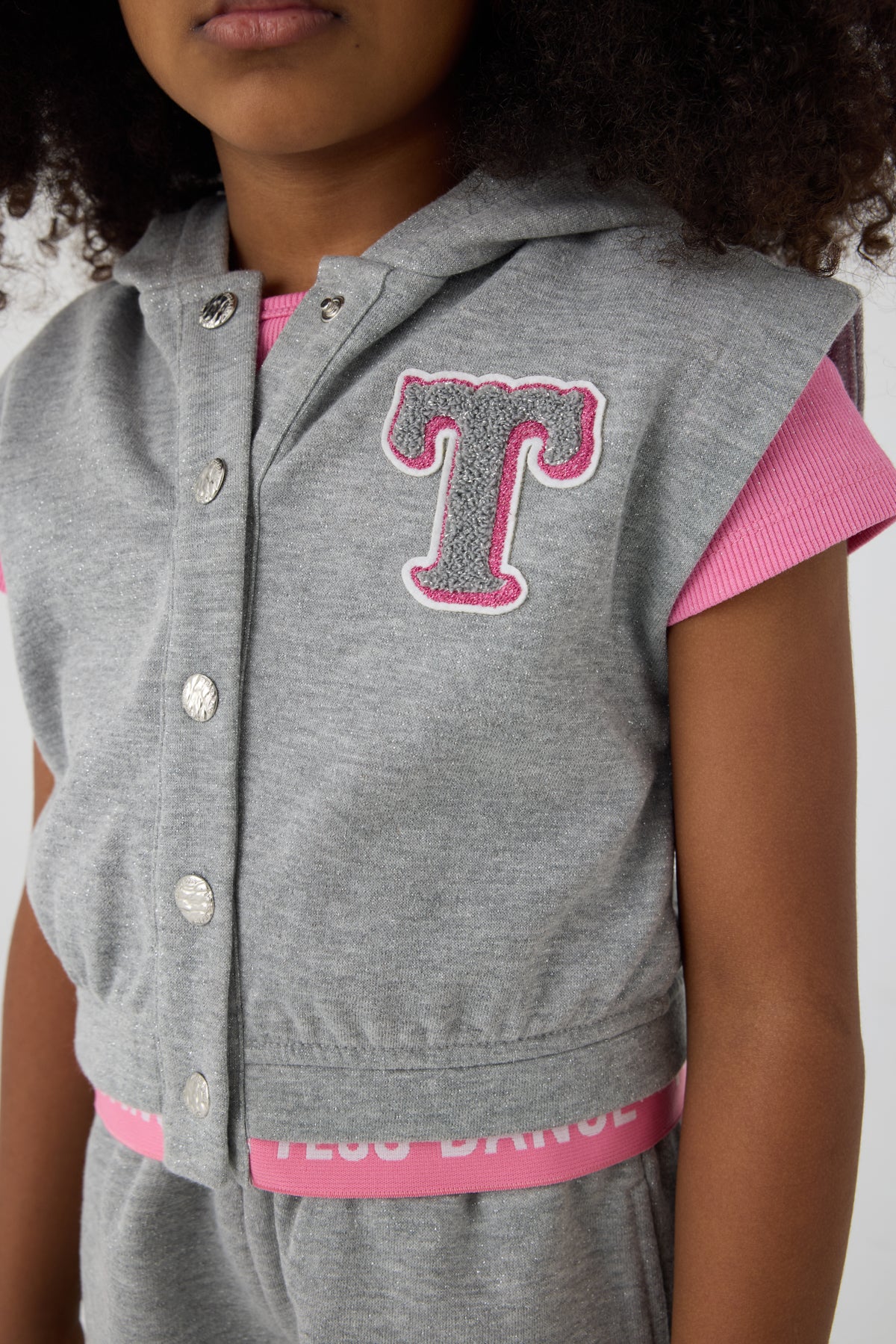 Girl Grey Tracksuit Top
