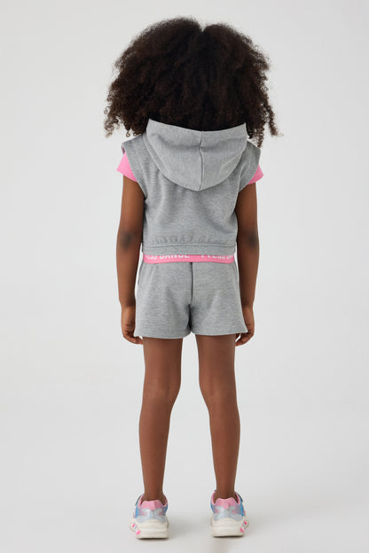 Girl Grey Tracksuit Top