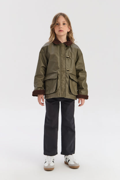 Girl Khaki Coat
