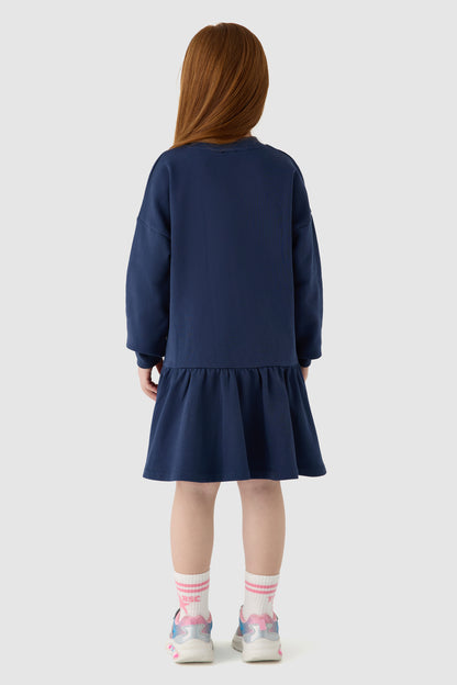 Girl Navy Blue Dress