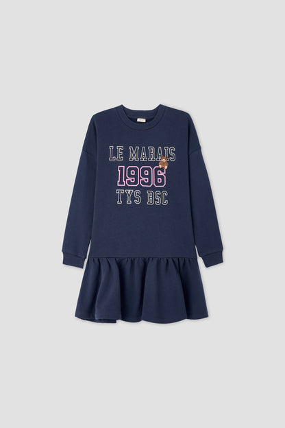 Girl Navy Blue Dress