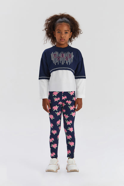 Girl Navy Blue Sweatshirt