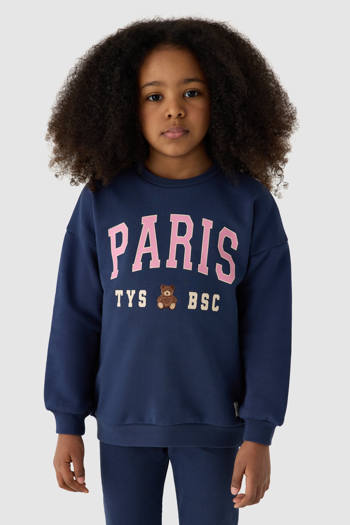 Girl Navy Blue Tights Suit