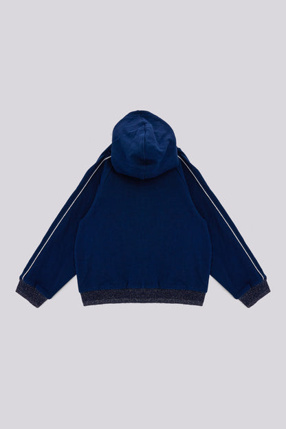 Girl Navy Blue Tracksuit Top