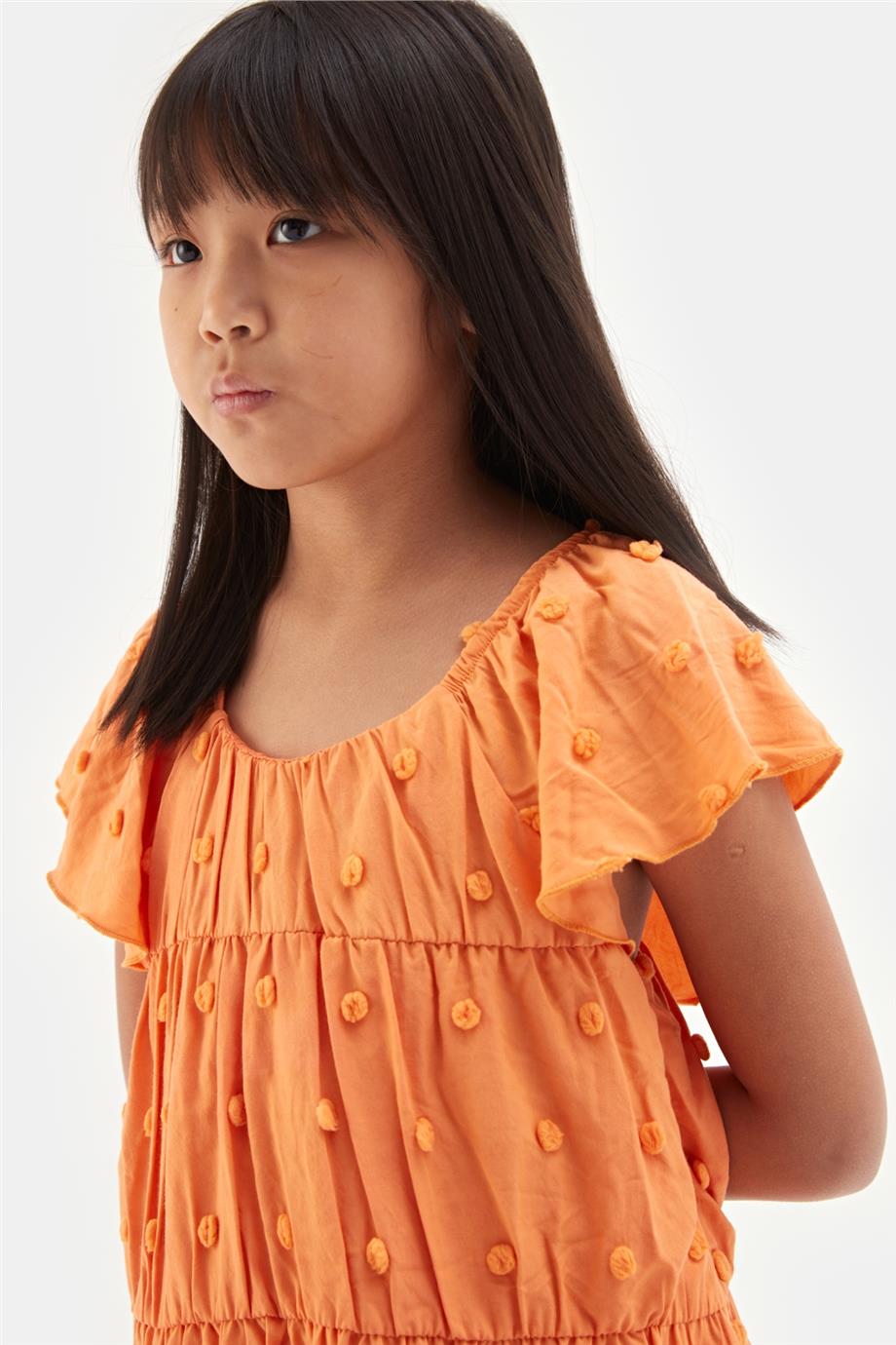 Girl Orange Dress - BgStore