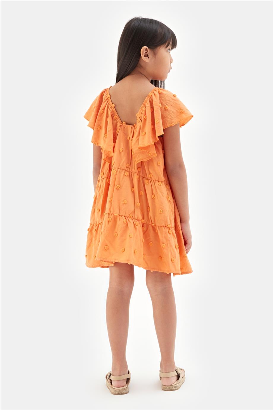 Girl Orange Dress - BgStore