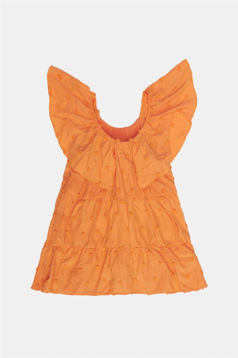 Girl Orange Dress - BgStore