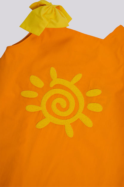 Girl Orange Dress
