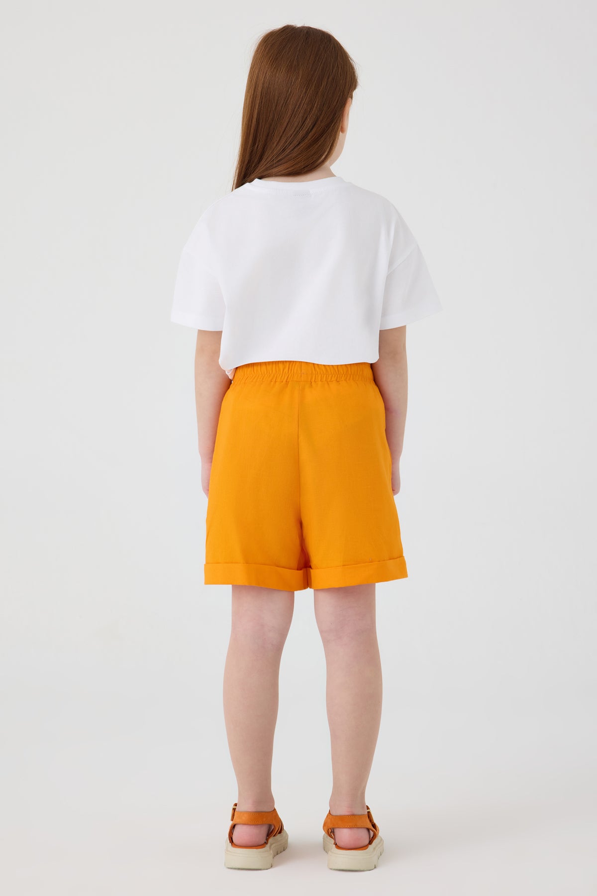 Girl Orange Shorts