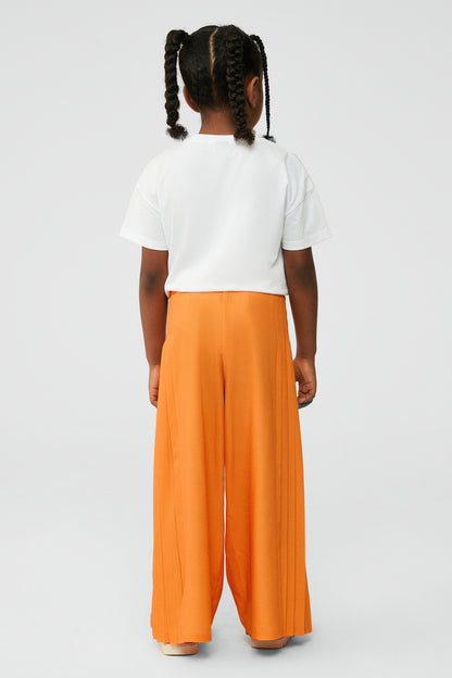 Girl Orange Trousers