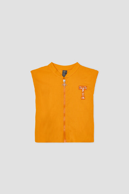 Girl Orange Vest
