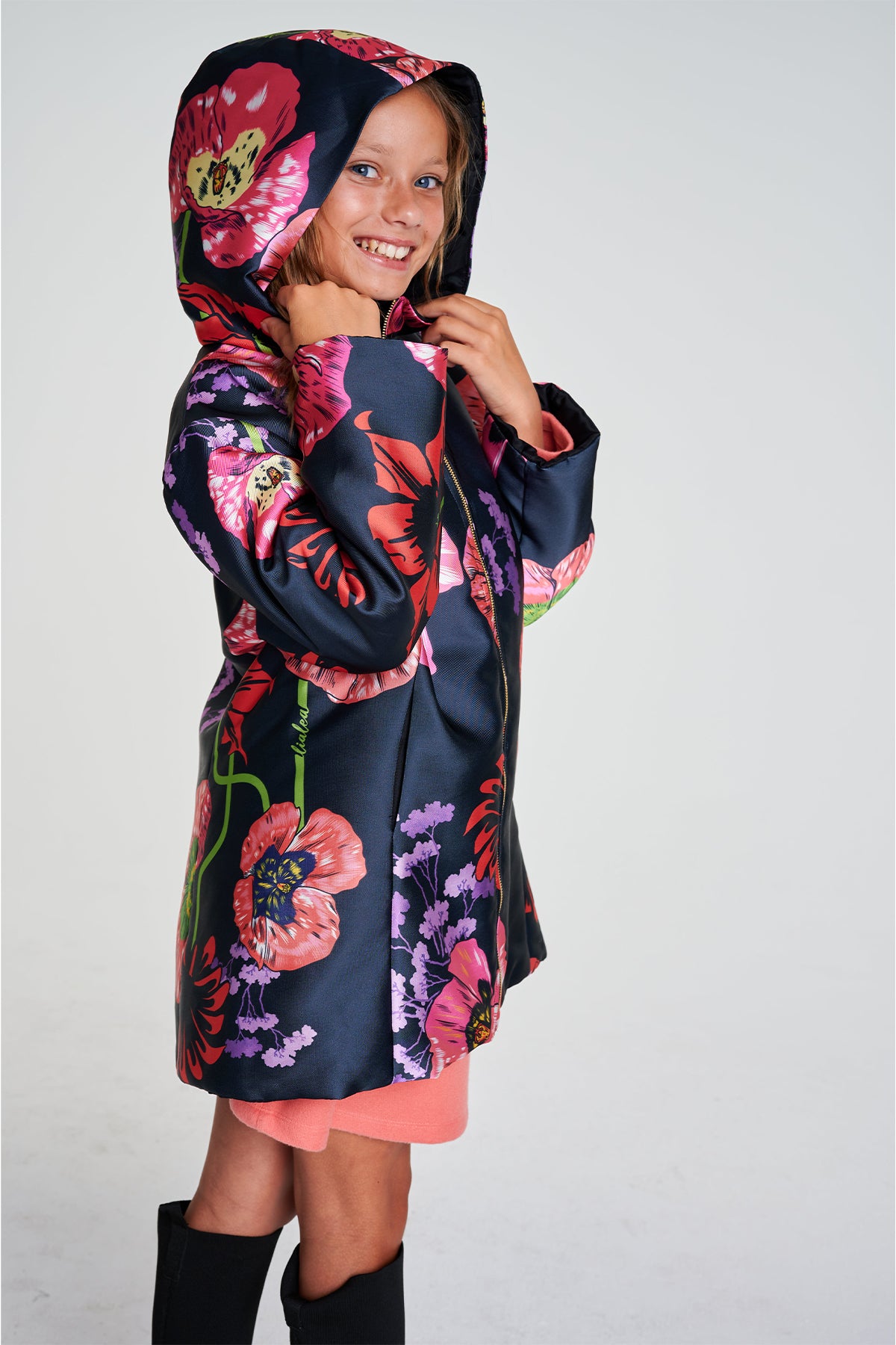 Girl Patterned Coat