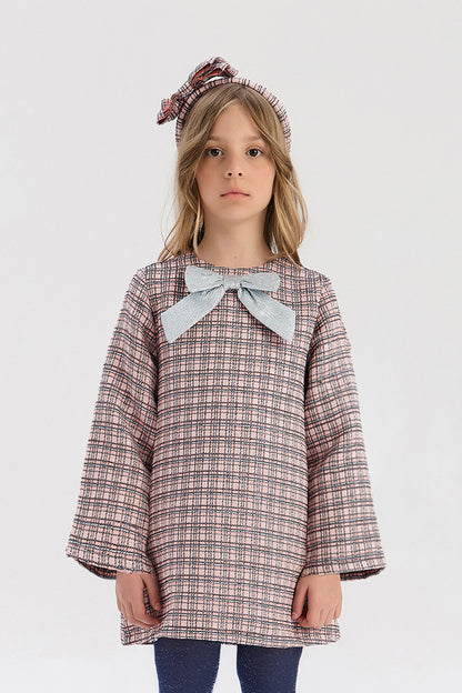 فستان منقوش للبنات