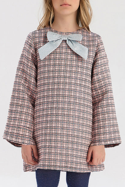 فستان منقوش للبنات