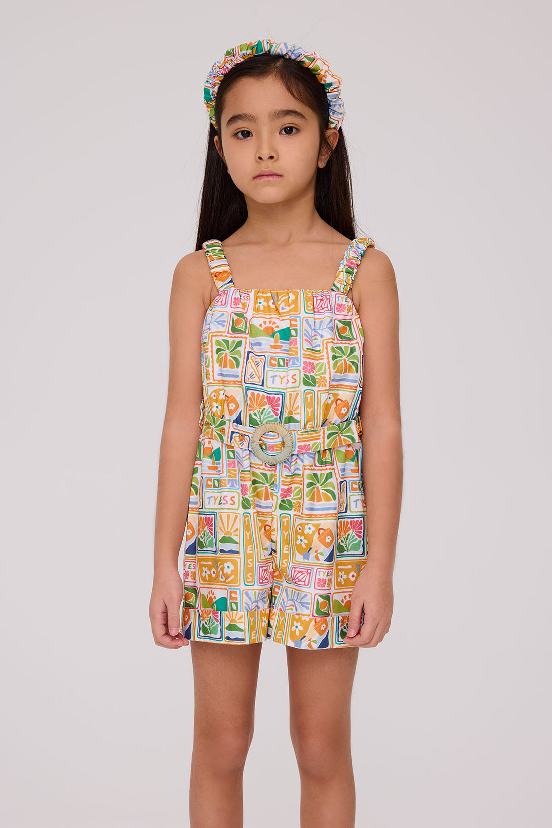 Girl Patterned Overall