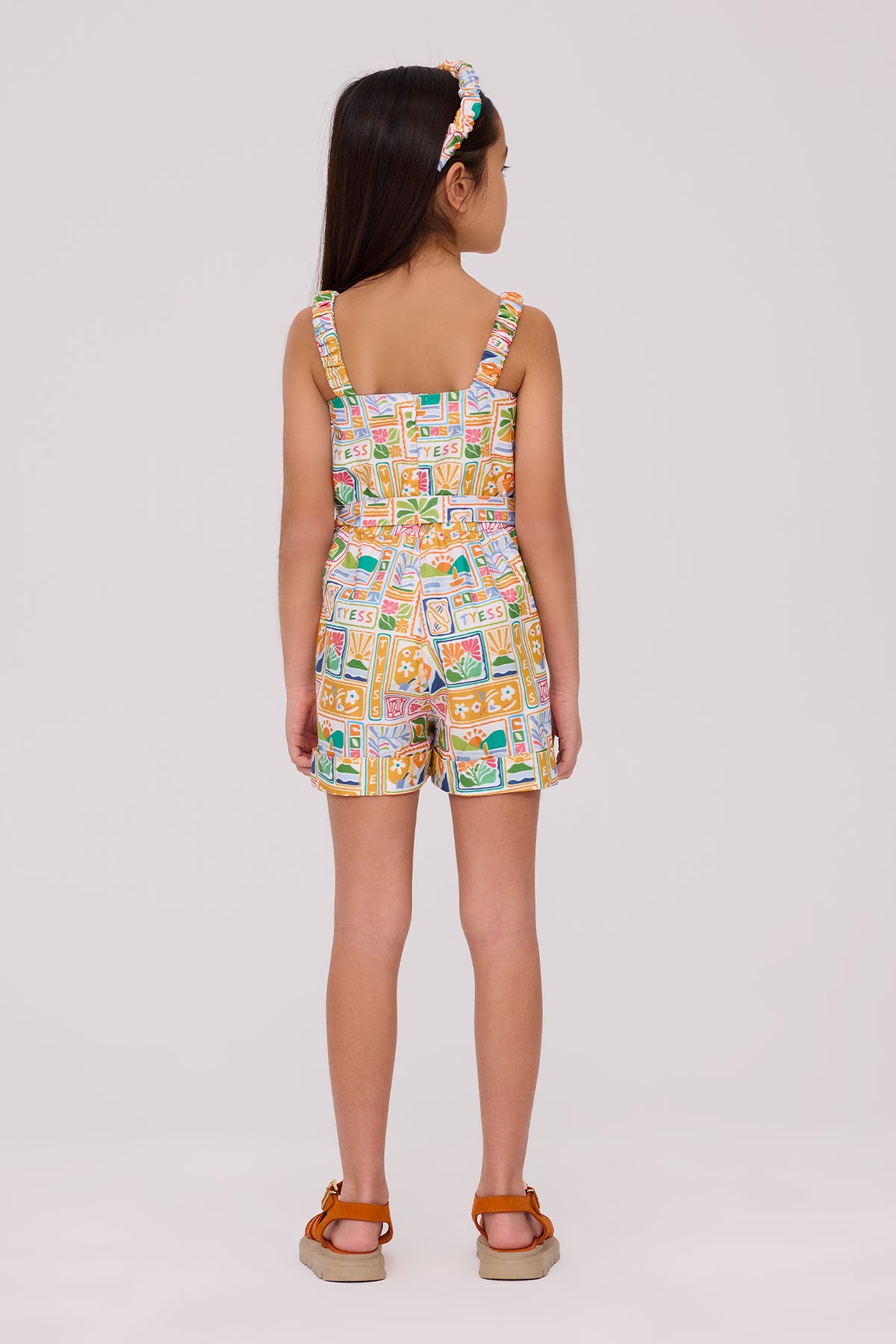 Girl Patterned Overall