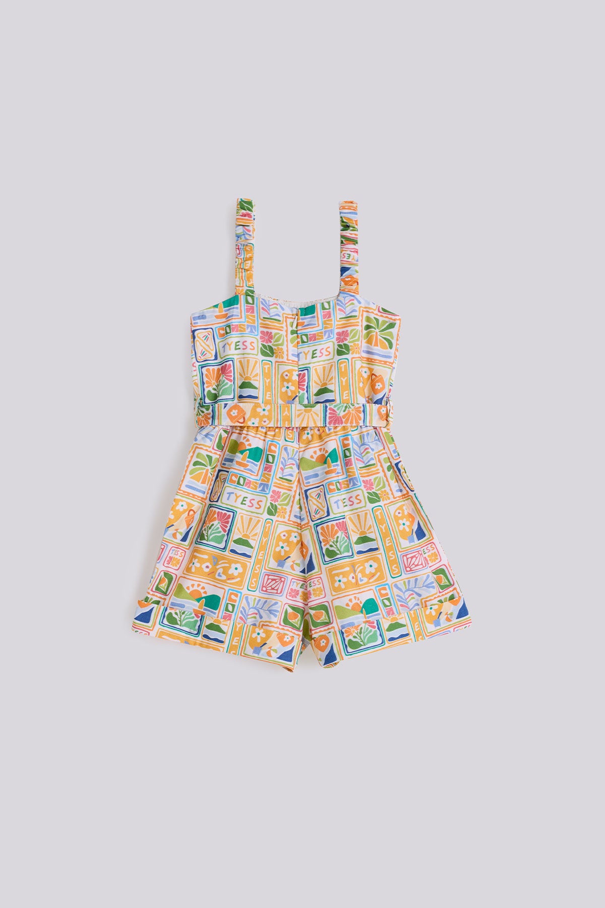 Girl Patterned Overall